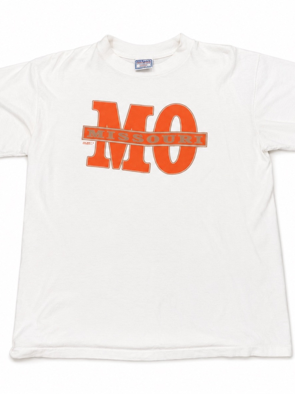 Missouri MO Graphic Short Sleeve Tee - White/Orange